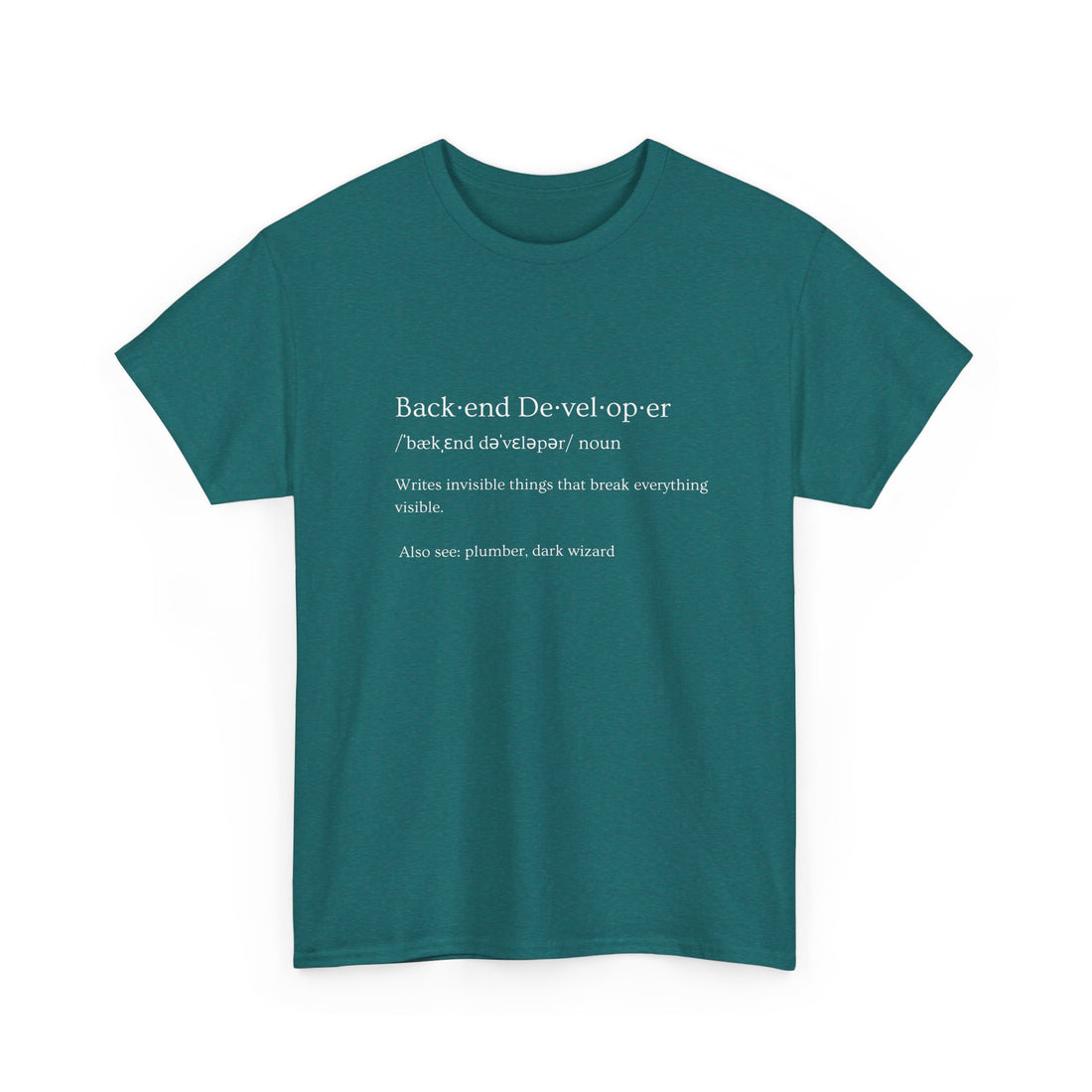 Backend developer T-shirt | Unisex