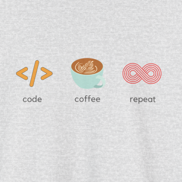 Code coffee repeat T-shirt | Unisex
