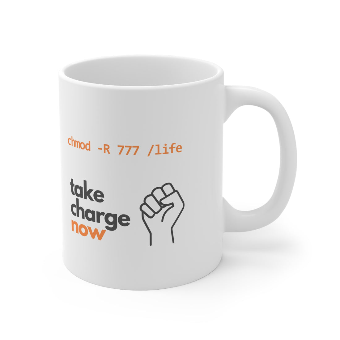 Take charge now | White Ceramic Mug