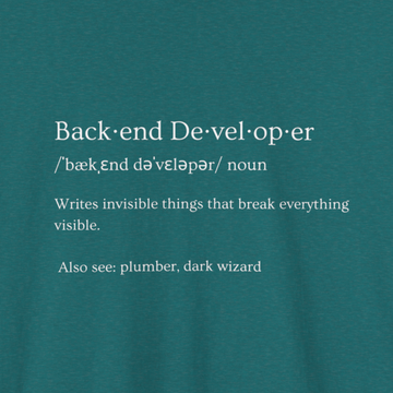 Backend developer T-shirt | Unisex