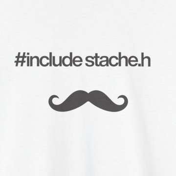 include stache.h T-shirt | Unisex