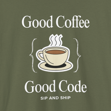 Good coffee good code T-shirt | Unisex