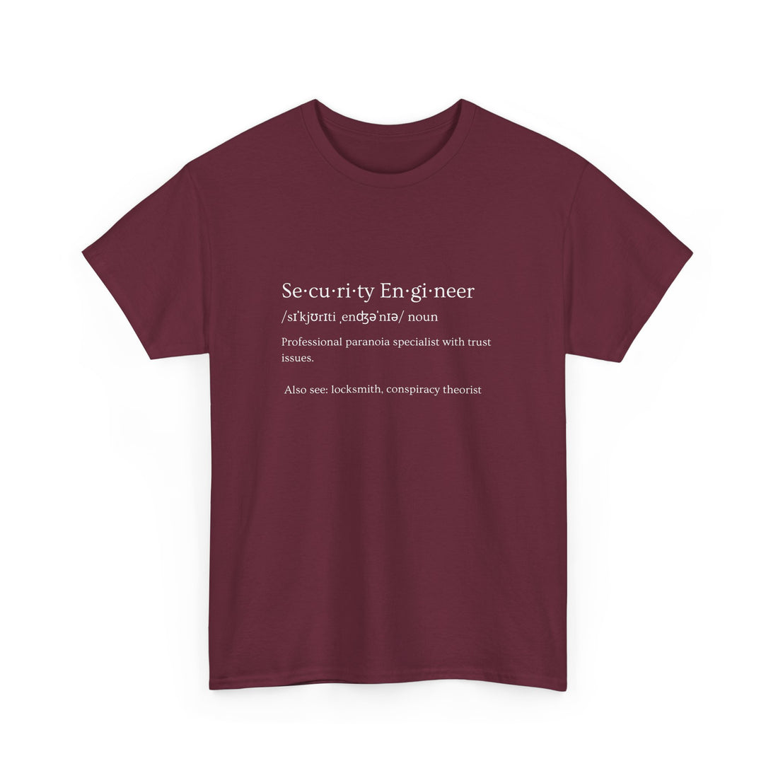 Security engineer T-shirt | Unisex