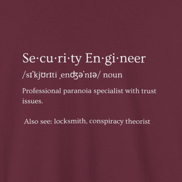 Security engineer T-shirt | Unisex