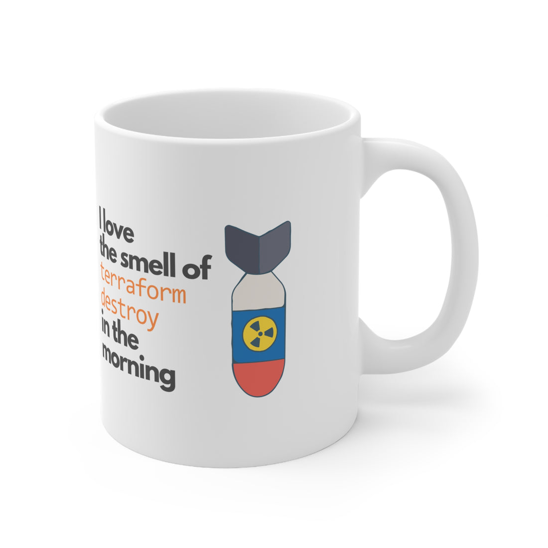 Terraform Destroy | White Ceramic Mug