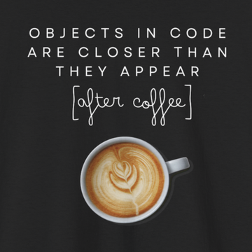 Objects in the code T-shirt | Unisex