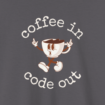 Coffee in code out T-shirt | Unisex