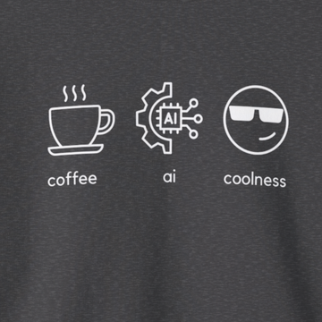 Coffee, AI, Coolness | Unisex Crewneck Sweatshirt