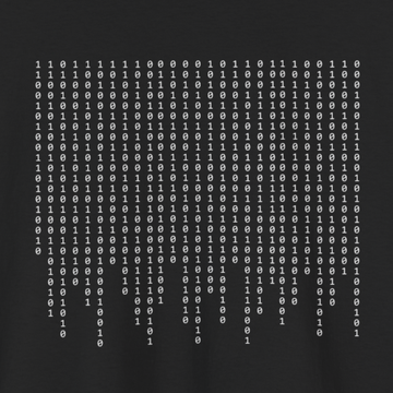 Binary rain T-shirt | Unisex