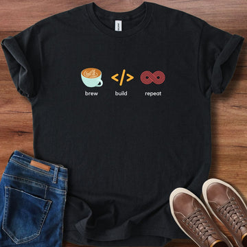 Brew build repeat T-Shirt