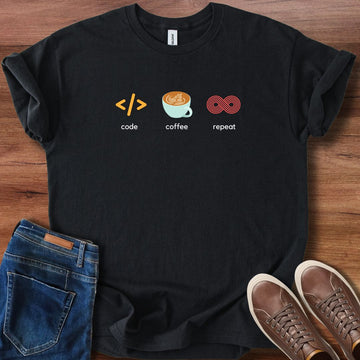 Code coffee repeat T-Shirt