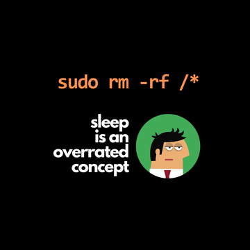 Sleep is Overrated | Black Ceramic Mug