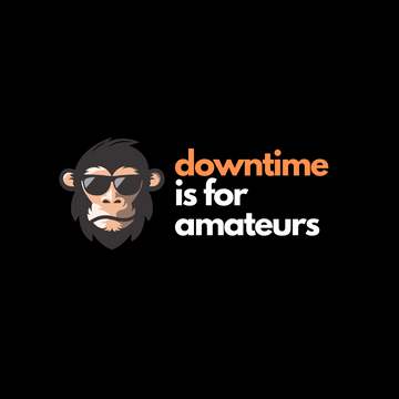 Downtime is for Amateurs | Black Ceramic Mug