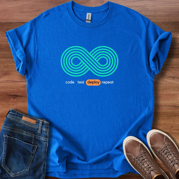Code test deploy repeat T-Shirt