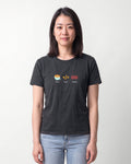 Brew Build Repeat in Dark Grey Heather on Bella+Canvas 3001, worn by Sophie. AI-generated model.