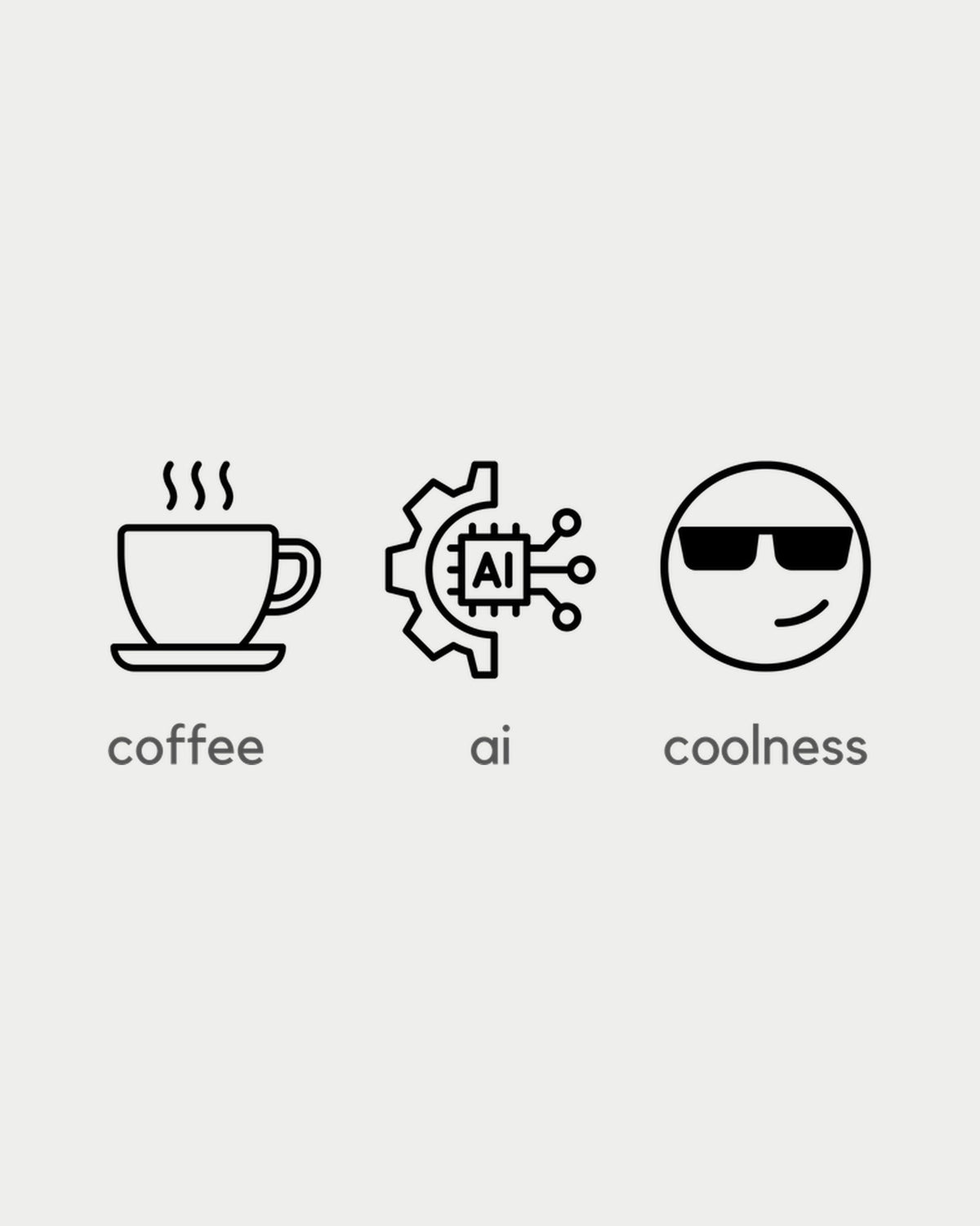 Coffee Ai Coolness print artwork.