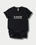 It works on my machine in Black on Bella+Canvas 3001, laid flat.